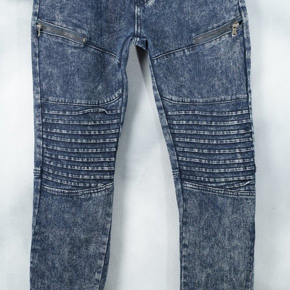 CR24 DENIM BLUE SKINNY JEANS PANTS TROUSERS - WAIST 30 INCHES - Picture 6 of 14